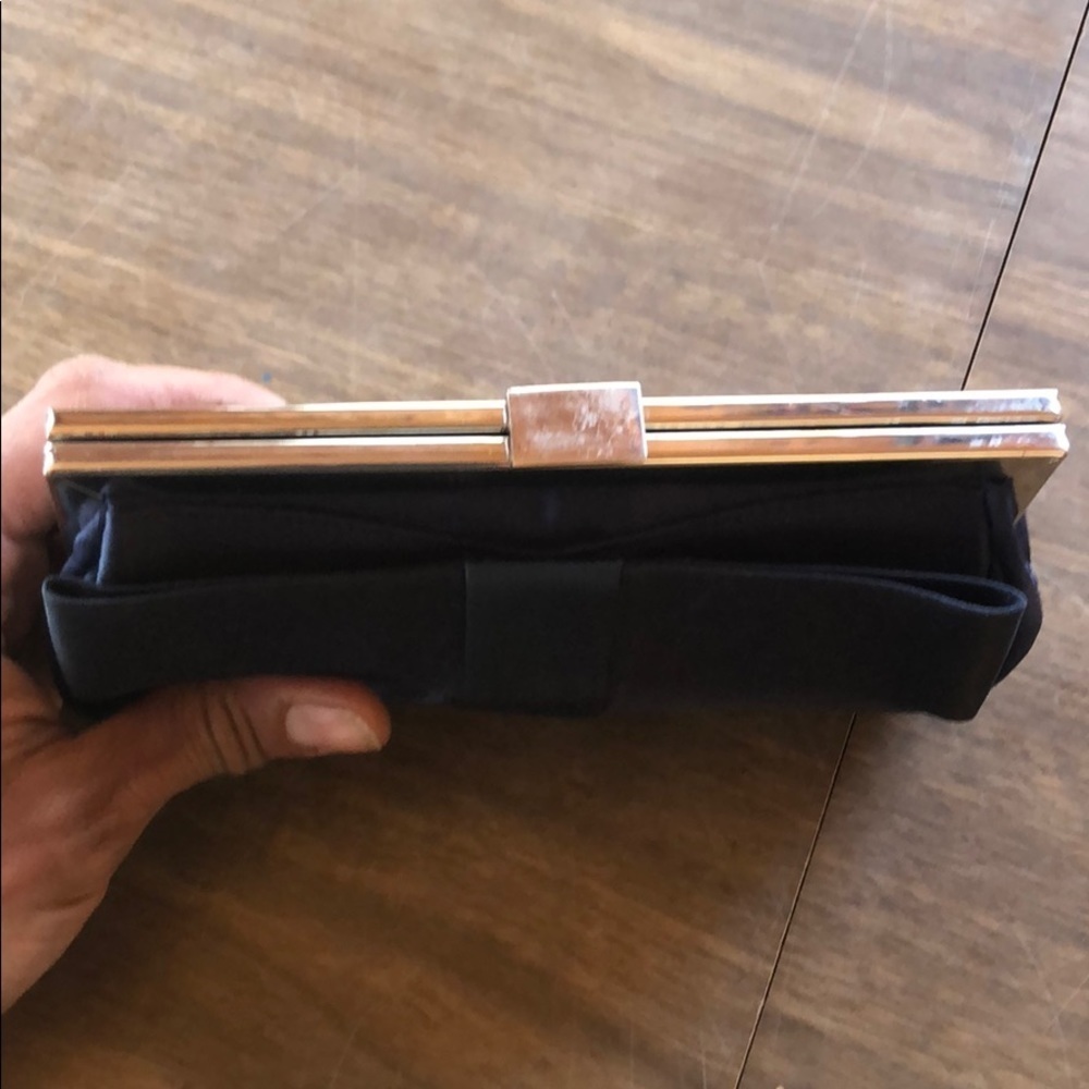 METAPHOR Royal Blue Snap Top Clutch NWOT - Picture 6 of 6